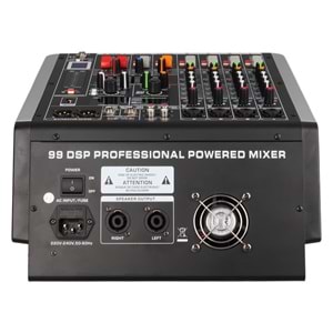 MAGICVOICE MV-26493 2X350 4 KANAL USB-SD-BLUETOOTH 5 BANT EQ-99 DSP EFK POWER MIXER
