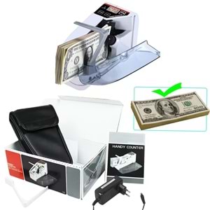 POWERMASTER PM-27184 TAŞINABİLİR DC 5V MİNİ UV IŞIK PARA SAYMA VE KONTROL MAKİNESİ