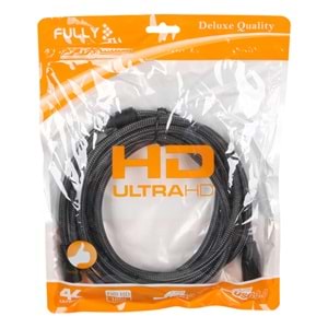 FULLY G-507B 19+1 V2.0 4K 3 METRE ÖRGÜLÜ GOLD HDMI KABLO