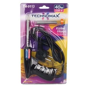 TECHNOMAX TM-9113 40 WATT TABANCA HAVYA LEHİM TELLİ LEHİM MAKİNESİ AC220V 120CM KABLO