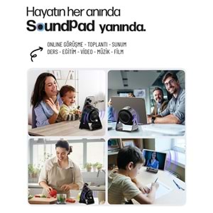 ENKADO EKD-S10 5IN1 WIRELESS INDUCTION BLUTOOTH 5W 2000 MAH RGB SİYAH SPEAKER