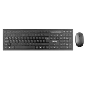 EVEREST KM-6121 SİYAH KABLOSUZ SLIM Q KLAVYE + MOUSE SET