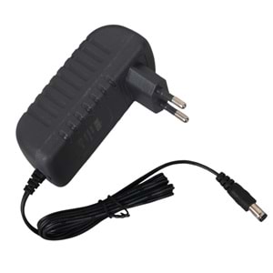 WEKO 30 VOLT - 1 AMPER 5.5*2.5 UÇLU KIRMIZI YEŞİL LEDLİ YERLİ ÜRETİM PRİZ TİPİ ŞARJ ADAPTÖRÜ