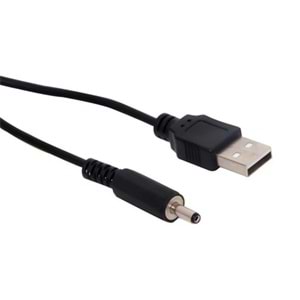 POWERMASTER USB KALIN (3.5*1.35) ADAPTÖR JACKLI KABLO 1 METRE