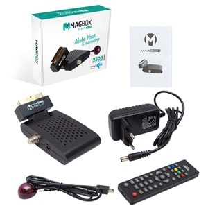 MAGBOX SCART PLUS MİNİ SD SCART UYDU ALICISI TKGS'Lİ