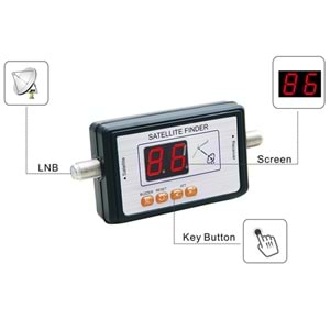 SATLINK WS-6903 DISPLAY EKRAN DIJITAL UYDU AYAR CİHAZI