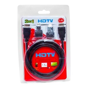 POWERMASTER HDMI KABLO 1.5 METRE 3LÜ SET (MICRO HDMI HDMI*MİNİ HDMI HDMI)