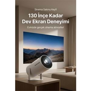 Harvox HY300 Pro Upgrade Projeksiyon Cihazı Taşınabilir Android Sistemli Wifi HDMI USB Destekli Projektör