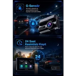 HARVOX 2kMAX Hd Görüntü Wifi Gps Özellikli Sim Kart Destekli Araç Kamerası
