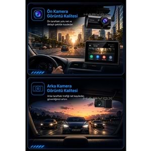 HARVOX 2kMAX Hd Görüntü Wifi Gps Özellikli Sim Kart Destekli Araç Kamerası