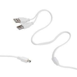 POWERMASTER USB 2 X ERKEK - MİNİ USB 5 PİN (2.0V) 1.5 METRE KABLO
