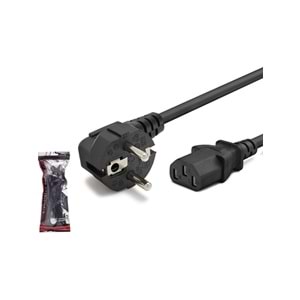 HADRON HDX5502 POWER KABLO POŞETLİ 0.75MM 1.5M SİYAH 500W