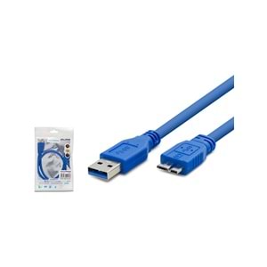 HADRON HDX7518 USB3.0 TO NOTE4 HDD KABLO 30CM MAVİ