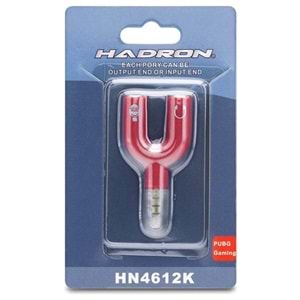 HADRON HN4612K ADAPTÖR AUX MİKROFON KULAKLIK M/F2 KUTULU