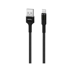HEPU HP-416 SOLID USB LIGHTNING ŞARJ KABLOSU SİYAH 1MT