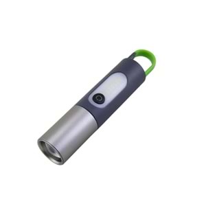 HEPU HP-836 Su Geçirmez Uzun Menzilli LED El Feneri – 5730 LED, 5V USB Şarjlı, Taşınabilir Askılı Tasarım