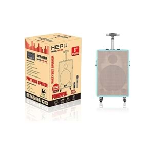 HEPU HEPU-901 Profesyonel Bluetooth Hoparlör Kablosuz 1 Ad Kablosuz Mikrofonlu 8'inc Subwoofer Ultrabass Hd