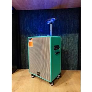 HEPU HEPU-901 Profesyonel Bluetooth Hoparlör Kablosuz 1 Ad Kablosuz Mikrofonlu 8'inc Subwoofer Ultrabass Hd