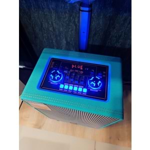 HEPU HEPU-901 Profesyonel Bluetooth Hoparlör Kablosuz 1 Ad Kablosuz Mikrofonlu 8'inc Subwoofer Ultrabass Hd