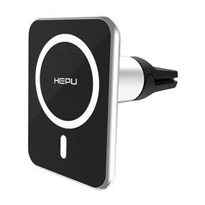 HEPU HP-07 MAGSAFE UYUMLU 15W KABLOSUZ ŞARJ ARAÇ İÇİ TELEFON TUTACAĞI