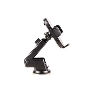 HEPU HP-A31 Araç İçi Telefon Tutucu – Uzatılabilir Kol + Cam & Torpido Uyumlu Vantuz Taban