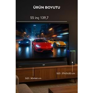 HEPU HP-TV06 Soundbar Kablosuz Ev Sinema Sistemi Stereo Hd Ses Kalitesi 100 Watt Amfi 80 Watt Soundbar Bt