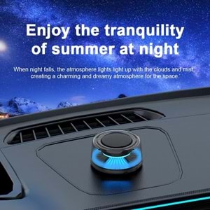 HARVOX HX-CF001 Premium Akıllı Araba Akıllı Aromaterapi Spreyi Otomatik Açma / Kapama | Araba Difüzörü Renkli Ortam Işığı ve Sis Kokusu