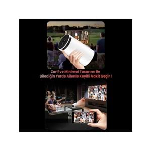 Harvox HY300 Pro Upgrade Projeksiyon Cihazı Taşınabilir Android Sistemli Wifi HDMI USB Destekli Projektör