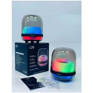 GLRTECH L20 RGB IŞIKLI TAŞINABİLİR BLUETOOTH HOPARLÖR
