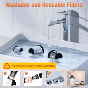 El Mini Hava Üfleyici / Araba Süpürgesi, Şarj Edilebilir LT-126A