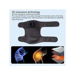 Ergonomik Masaj Cihazı LY-1005 - Diz, Omuz, Dirsek için, Isıtmalı, Şarjlı, 3 Mod, Tip-C Giriş