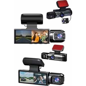 Black Box Video ve Fotoğraf Kaydedici Sürüş Kamerası Ön ve Arka Çift Kameralı