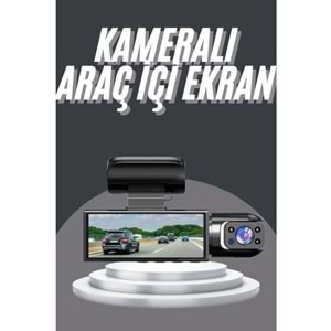 Black Box Video ve Fotoğraf Kaydedici Sürüş Kamerası Ön ve Arka Çift Kameralı