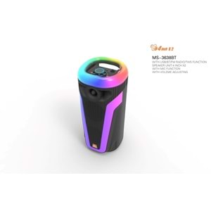 MS-3638BT çift 4-inch açık stereo taşınabilir BT hoparlör mini güç ile hi-fi sistemi hoparlör