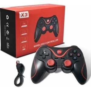 X3 Wireless Kablosuz Oyun Kolu Bluetooth Joystick Gamepad Android Tv Boc