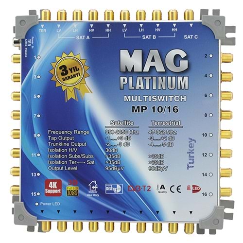 MAG PLATINUM 10*16 SONLU UYDU SANTRALİ