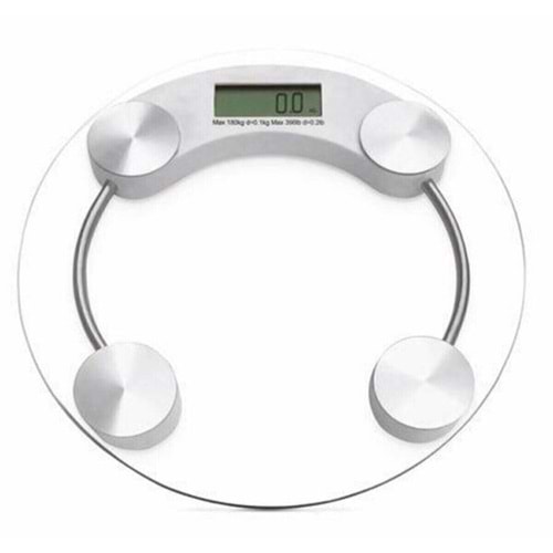 TECHFİT TF-1051 DİJİTAL YUVARLAK CAM BASKÜL TERAZİ TARTI 180KG.*10