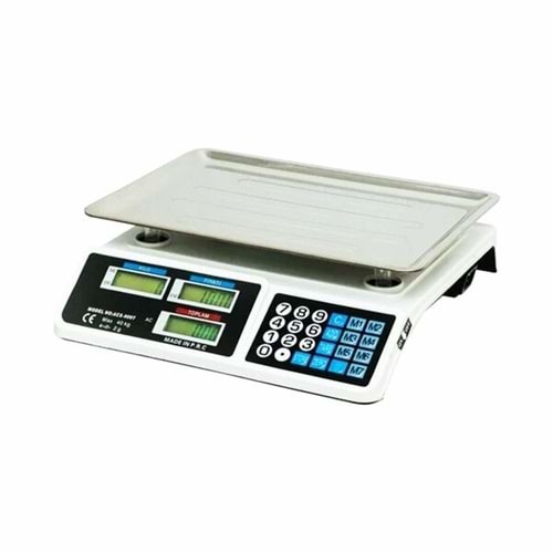 PLT POWER ACS-809T ( BÜYÜK ) DİJİTAL KARPUZ TERAZİ TARTI ( 40KG/2GR & 7 FİYAT HAFIZASI )*5
