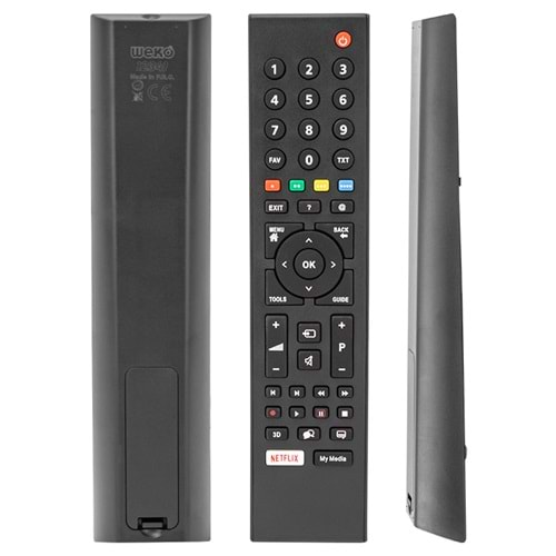 FULLY KL ARÇELİK-BEKO NETFLIX-MY MEDIA TUŞLU LCD LED TV GENİŞ KALIP KUMANDA 300N (70120=40024=12341)