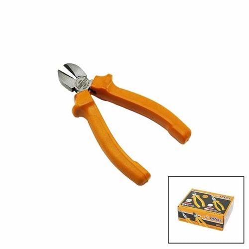 ELTOS EYK-161 ( 160MM ) ( DÖVME ÇELİK ) YAN KESKİ ( TURUNCU LÜX PLASTİK SAPLI )