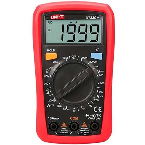 UNIT UT-33C+ 600V DİJİTAL MULTİMETRE ÖLÇÜ ALETİ