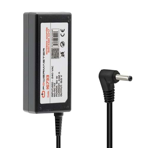 POWERMASTER 19.5 VOLT - 4.62 AMPER 4.0*1.7 UÇLU DELL NOTEBOOK ADAPTÖR