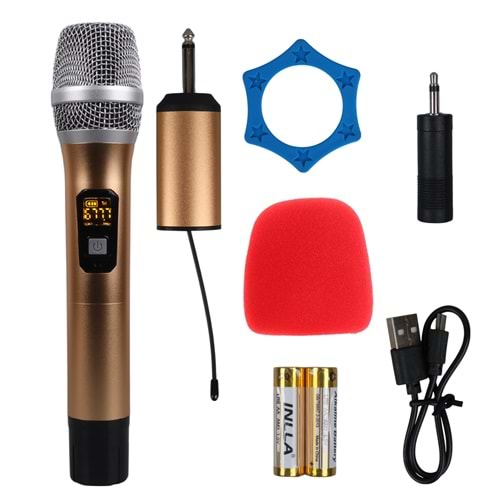 MAGICVOICE MV-1301E UHF EKRANLI 1 EL KABLOSUZ TELSİZ MİKROFON