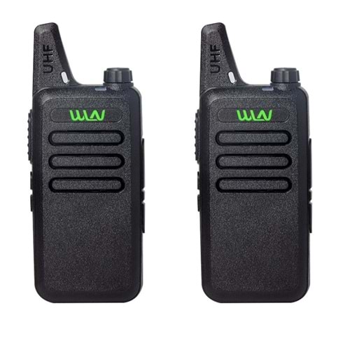 WLN PMR-446 16 KANAL 15 KM İKİLİ EL TELSİZİ ŞARJ ÜNİTESİ VE LİON BATARYA DAHİL(KULAKLIK 15731)