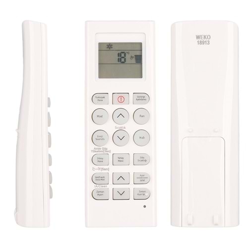 WEKO KK BEKO 30901 AA / ARÇELİK 09301 AA / 12301 AA INVERTER KLİMA KUMANDASI (DUVAR MONTE APARATLI)