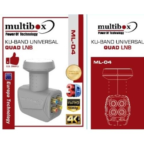 MULTİBOX ML-04 QUAD 4LÜ LNB