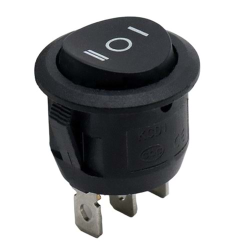 20MM YUVARLAK IŞIKSIZ ANAHTAR 3 KONUMLU - ON-OFF-ON 3P (IC-134) 23X28MM
