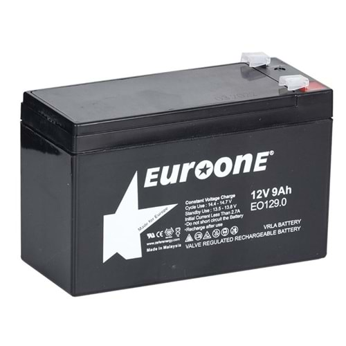 EUROONE EO-129.0 12 VOLT - 9 AMPER AKÜ (150 X 65 X 90 MM)