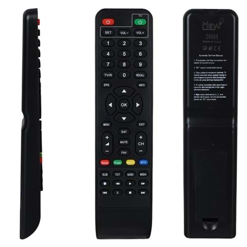 Dreamstar Y33A YouTube Tuşlu HD Uydu Kumandası