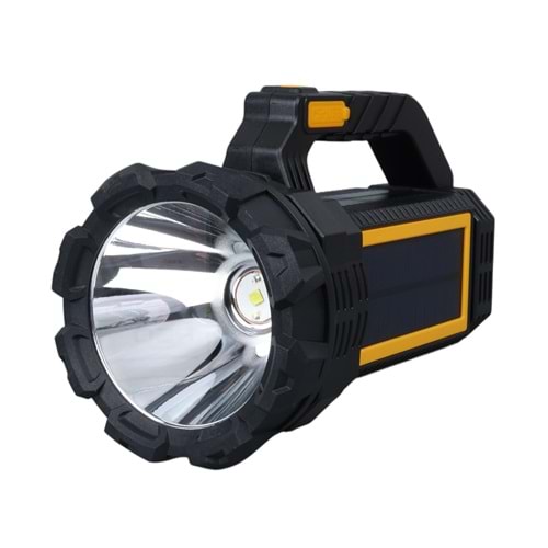POWERMASTER W5190 SOLAR ŞARJLI EL FENERİ UZUN MESAFE IŞILDAK